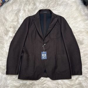 51 CINQUANTUNO ANGELO NARDELLI BROWN BLAZER / SPORTS JACKET SIZE 52